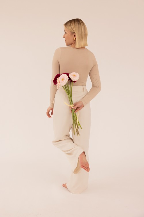 Spodnie Veneto Petite Light Beige