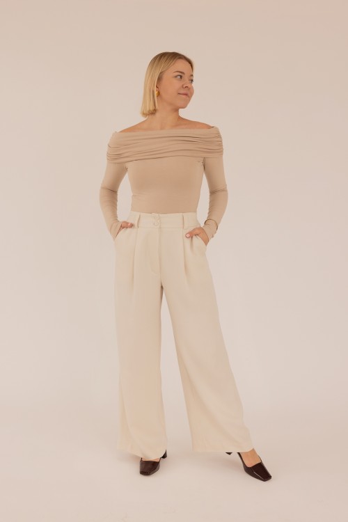 Spodnie Veneto Petite Light Beige
