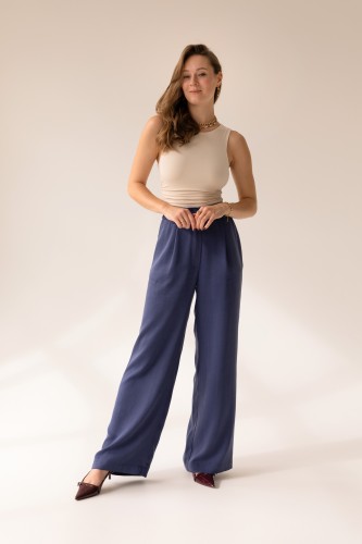 Spodnie Veneto Navy Blue Petite